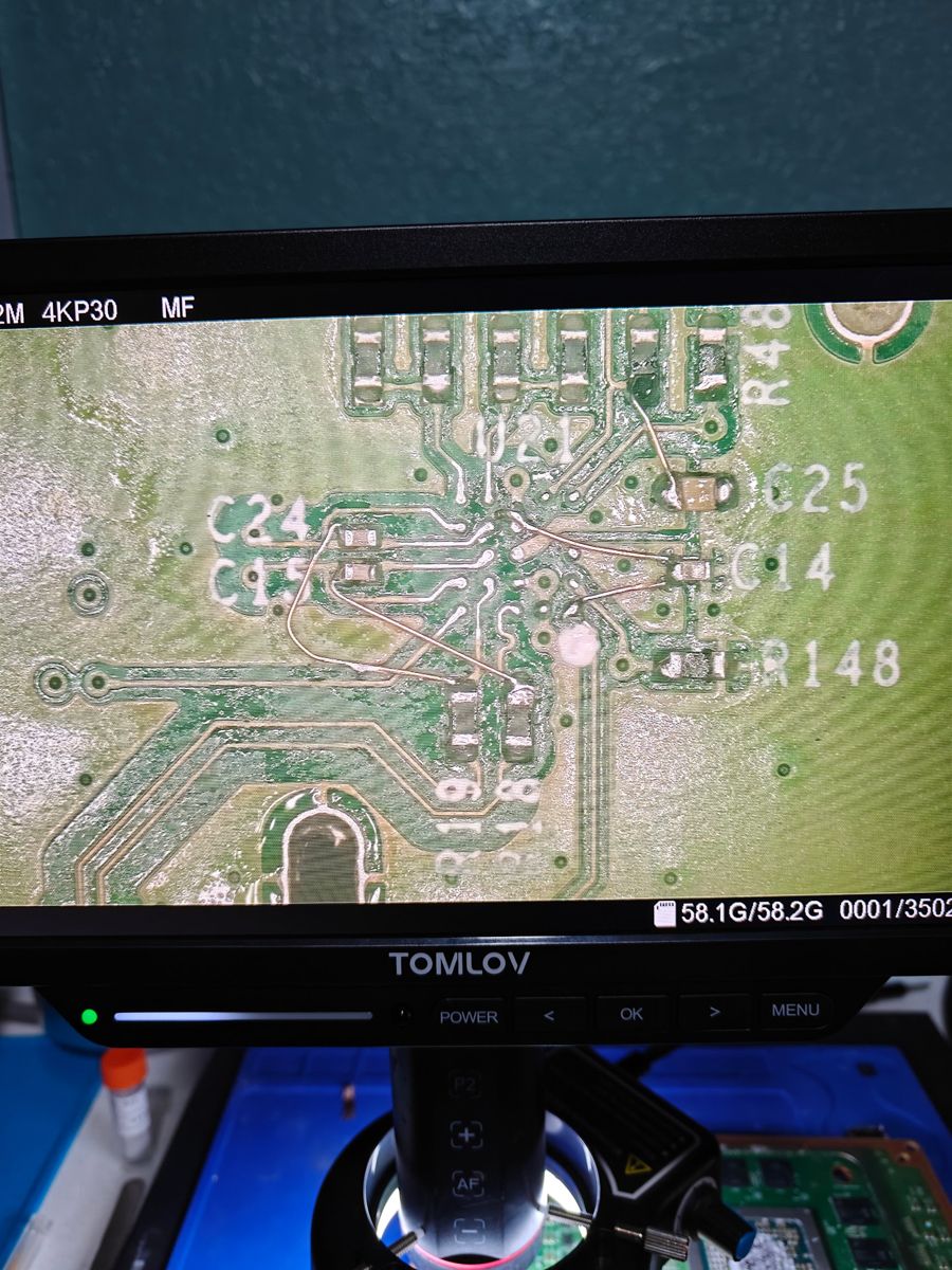 Board-level jumper wire repair